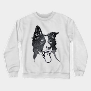 Border collie Face Crewneck Sweatshirt